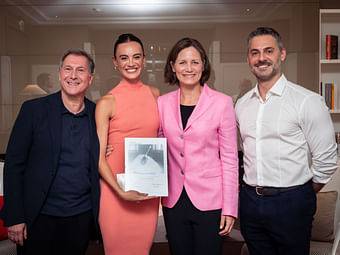 Förderpreisverleihung 2023 an Buchtko mit Schläpfer, Wimmer und Cunescu