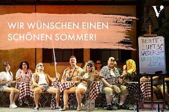 Sommerpause Grußkarte Ensemble